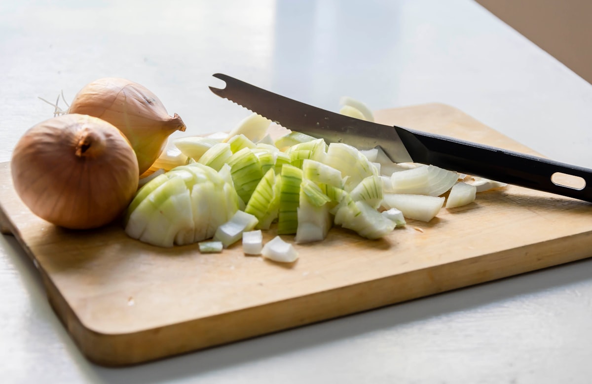 Fresh whole foods being prepared